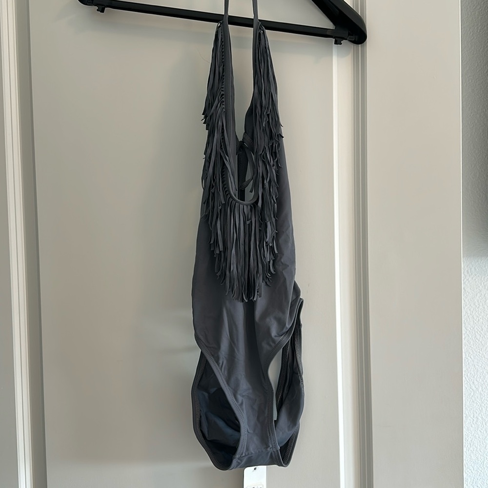 NWT- L Space fringe one piece size M.
